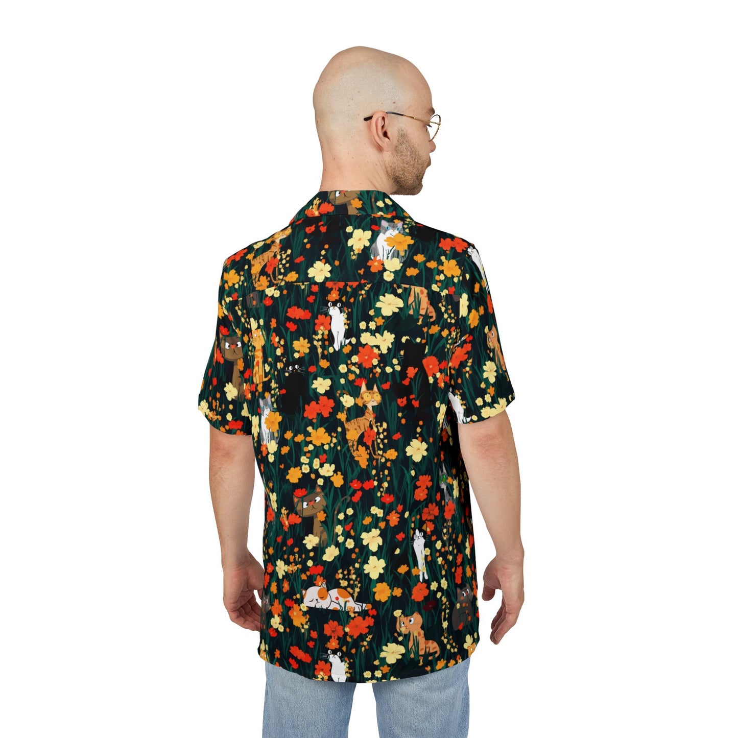 Meowaiian Hideaway Shirt - Hawaiian Style Buttondown