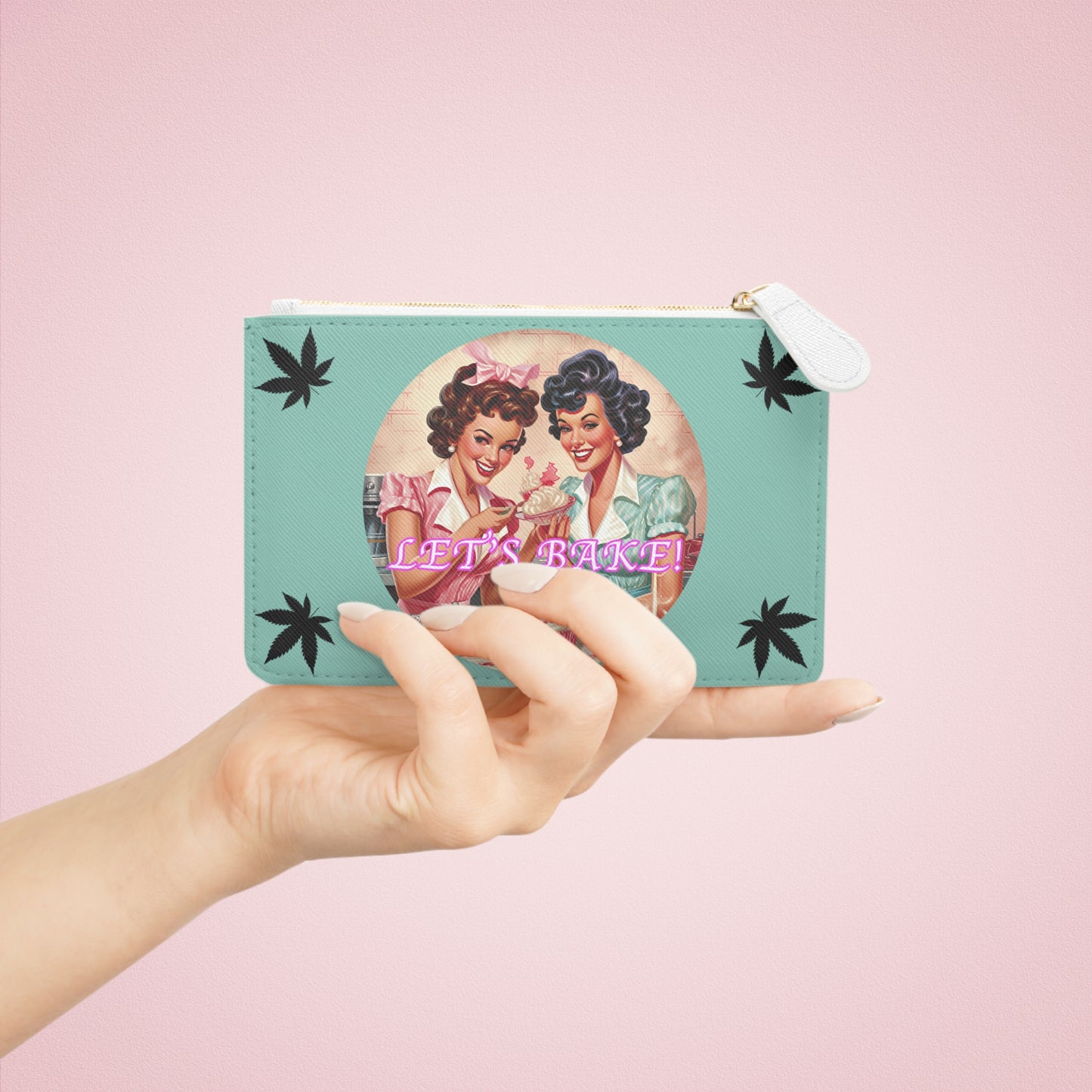 Retro Let's Bake Mini Clutch Bag