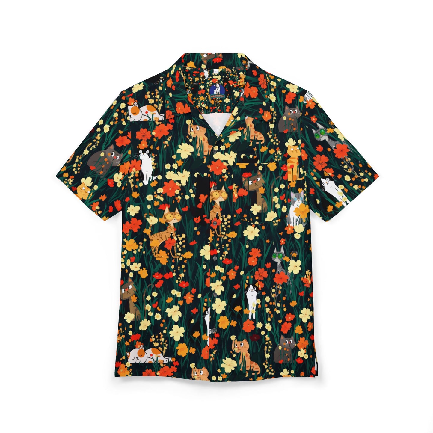 Meowaiian Hideaway Shirt - Hawaiian Style Buttondown