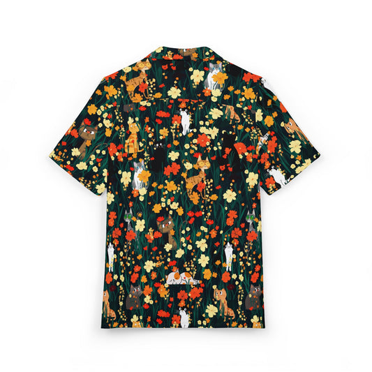 Meowaiian Hideaway Shirt - Hawaiian Style Buttondown
