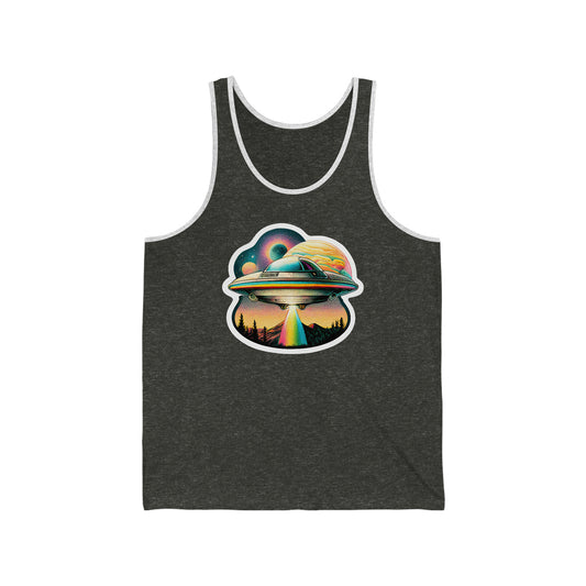 Beam Me Up Rainbow - Jersey Tank