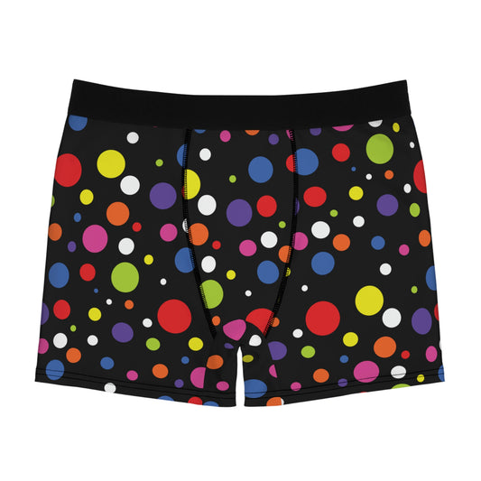 Rainbow Polka Men's Boxer Briefs