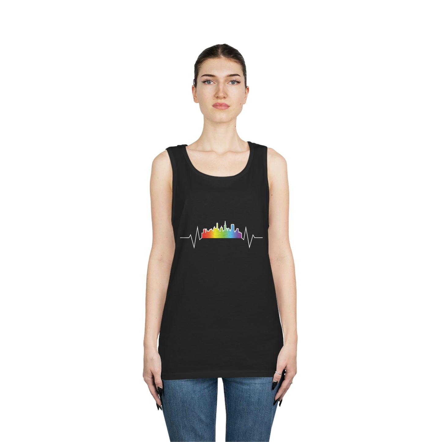 Rainbow Heartbeat SF Tank Top