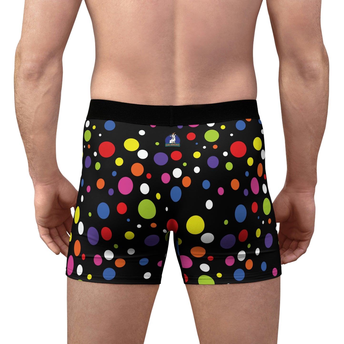Rainbow Polka Men's Boxer Briefs