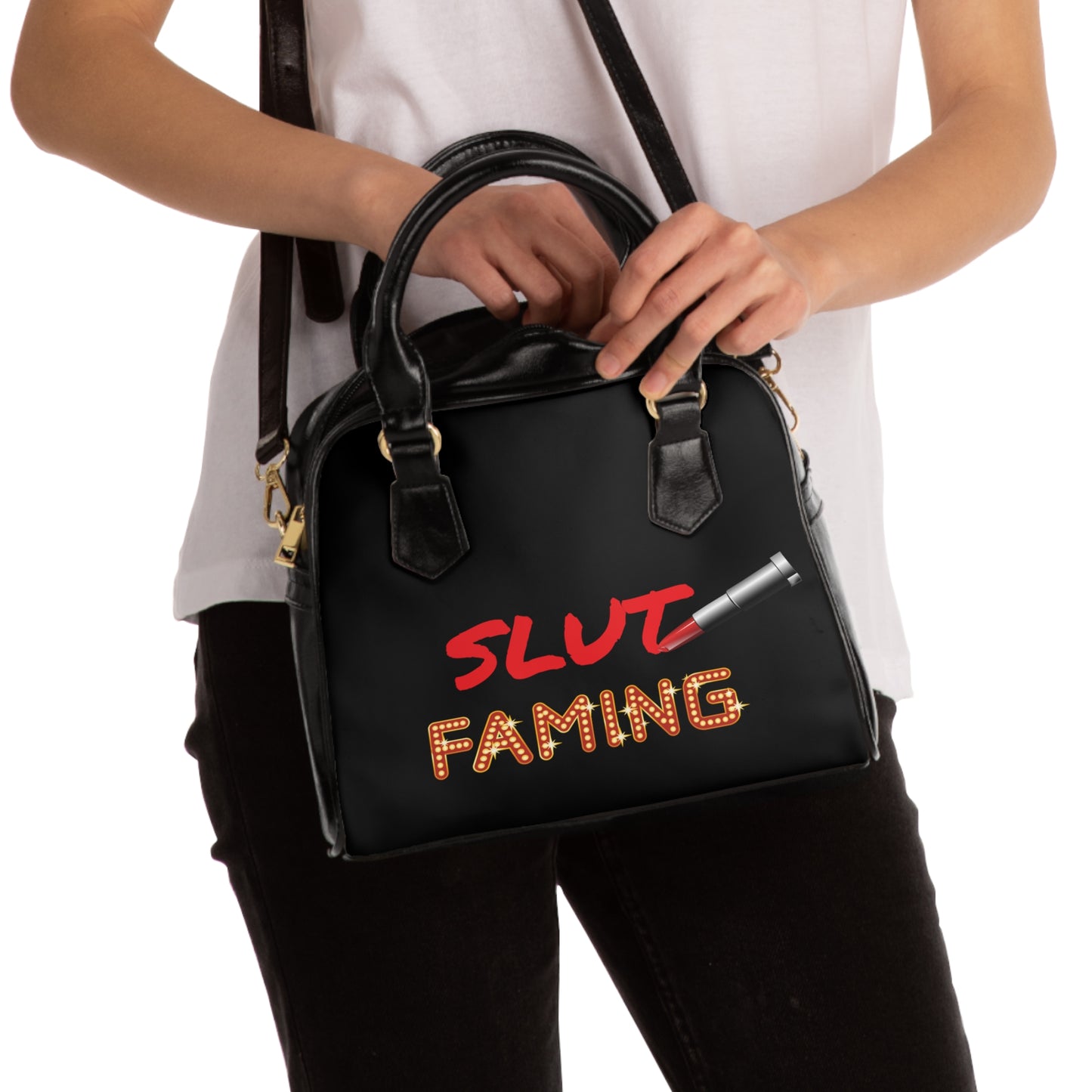 Slut Faming Shoulder Handbag