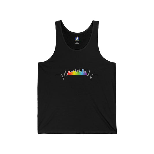 Rainbow Heartbeat SF Tank Top
