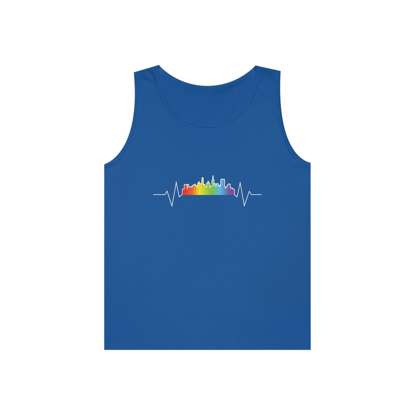 Rainbow Heartbeat SF Tank Top