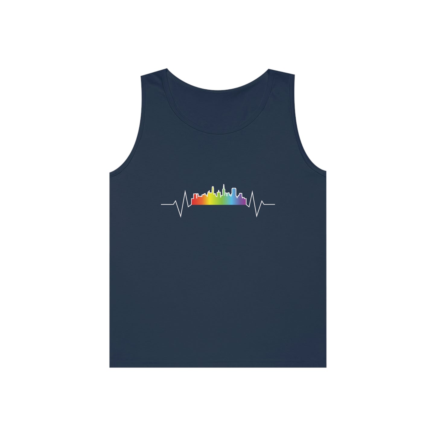 Rainbow Heartbeat SF Tank Top