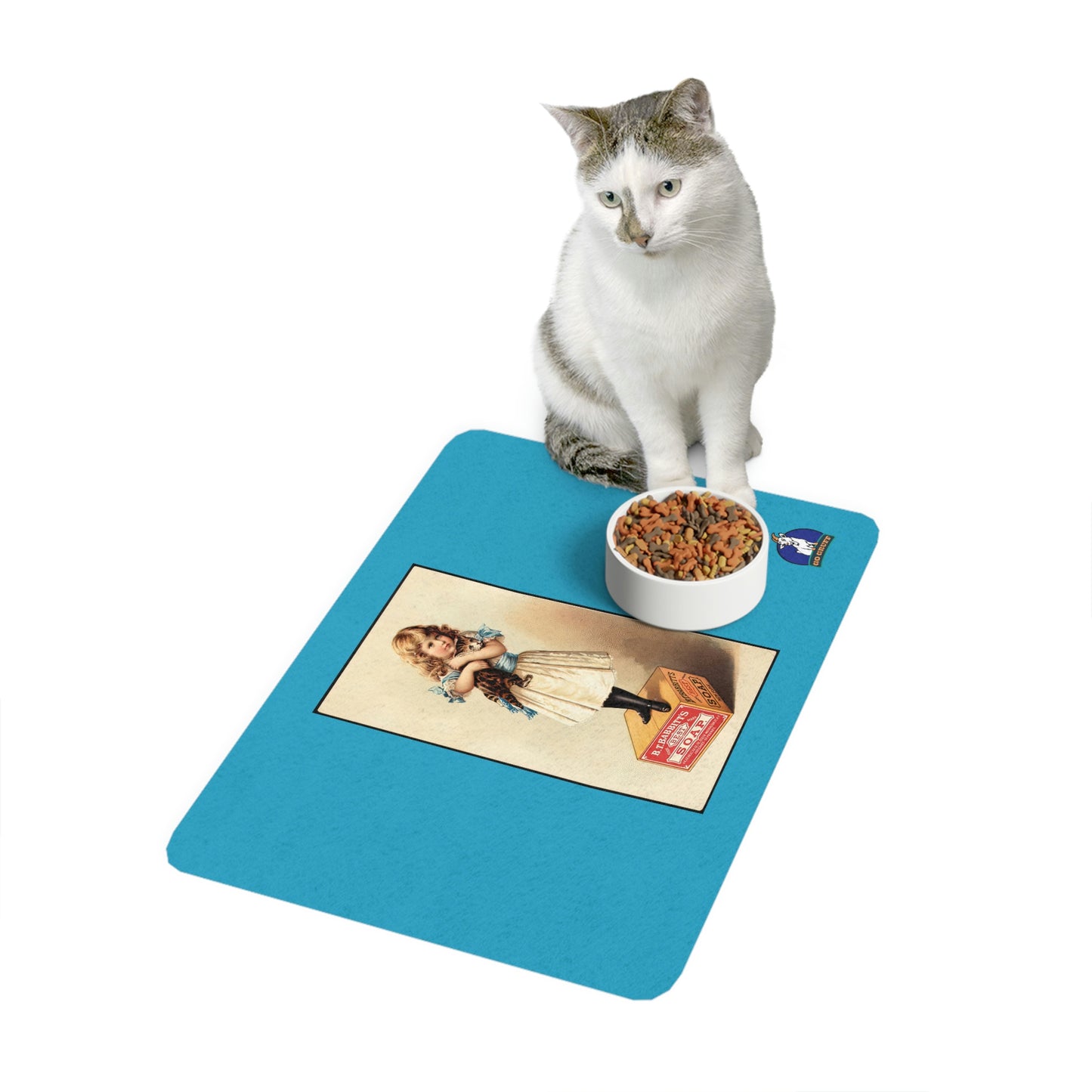 Soapbox Cat Love - Pet Food Mat (12x18)