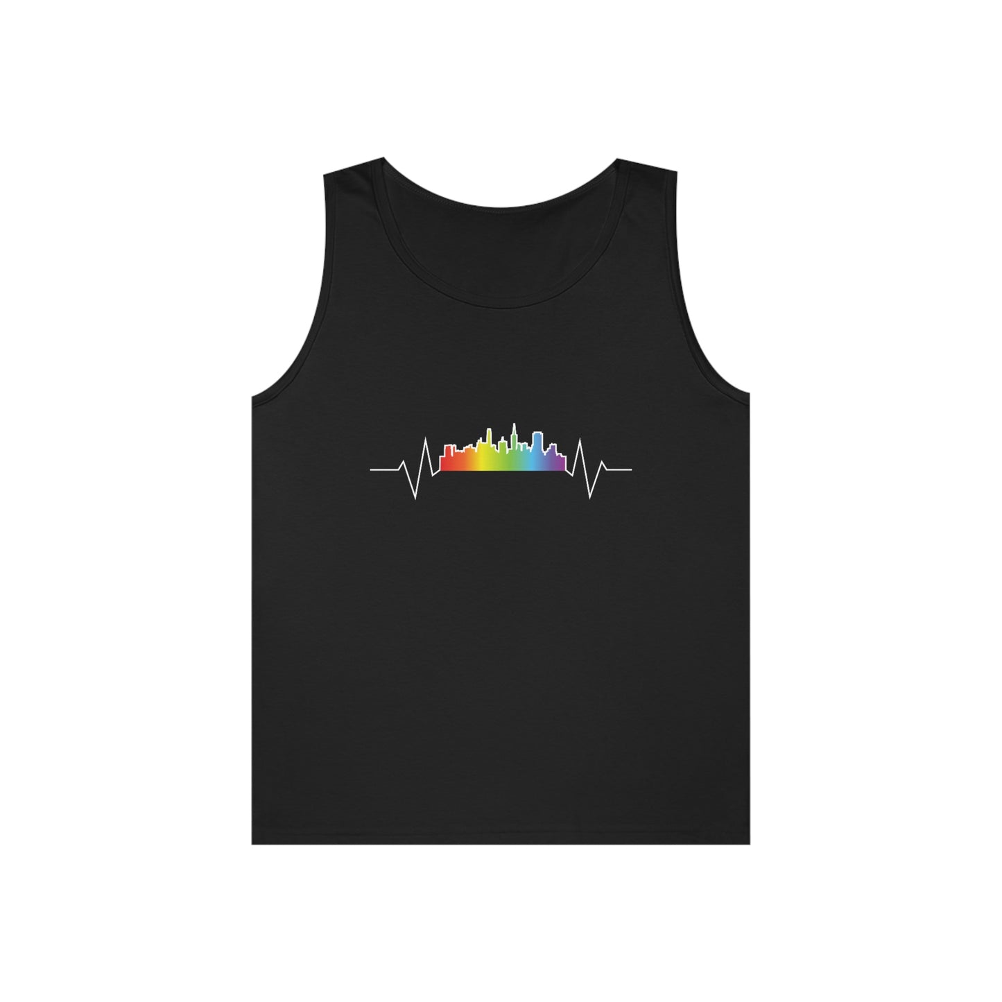 Rainbow Heartbeat SF Tank Top