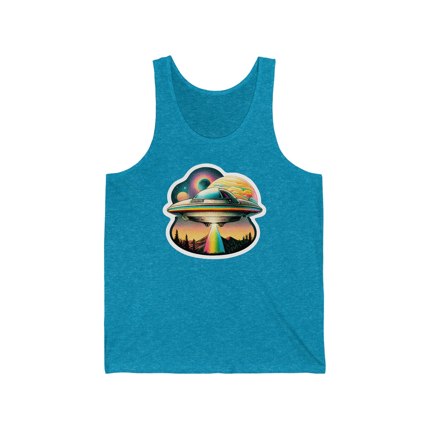 Beam Me Up Rainbow - Jersey Tank