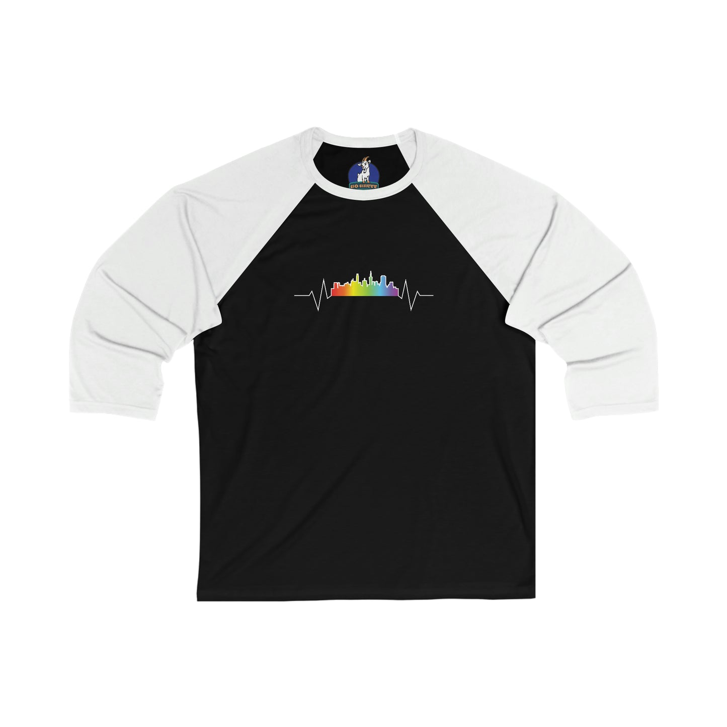 Rainbow Heartbeat San Francisco 3\4 Sleeve Tee