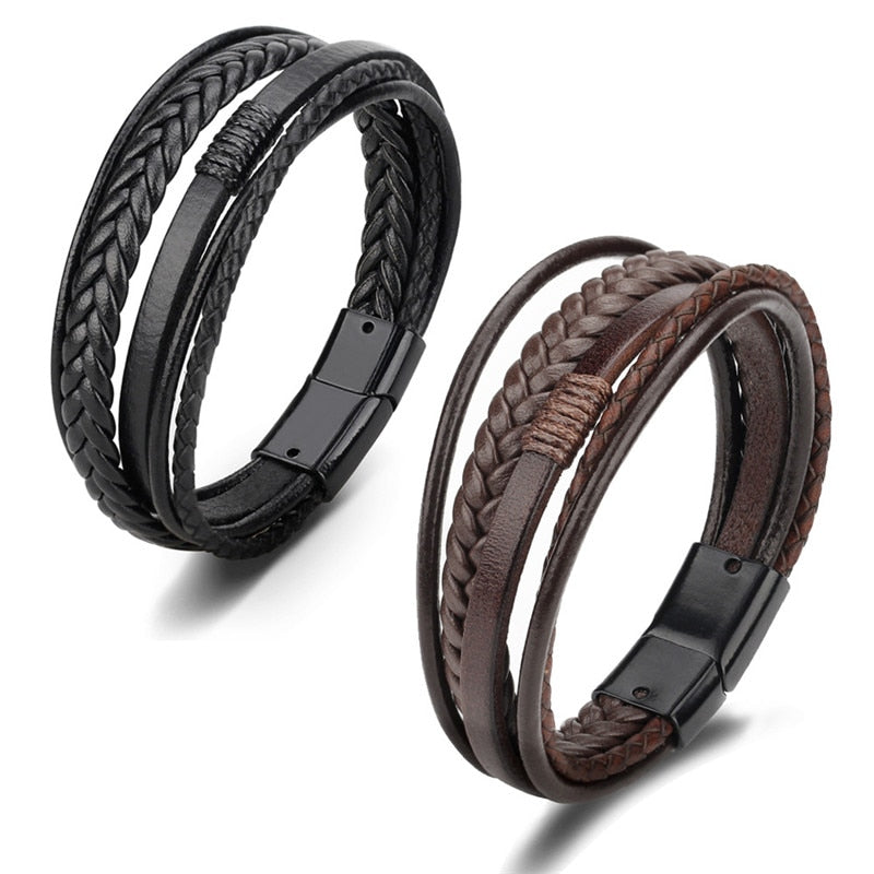 Leather Multi-band Bracelets