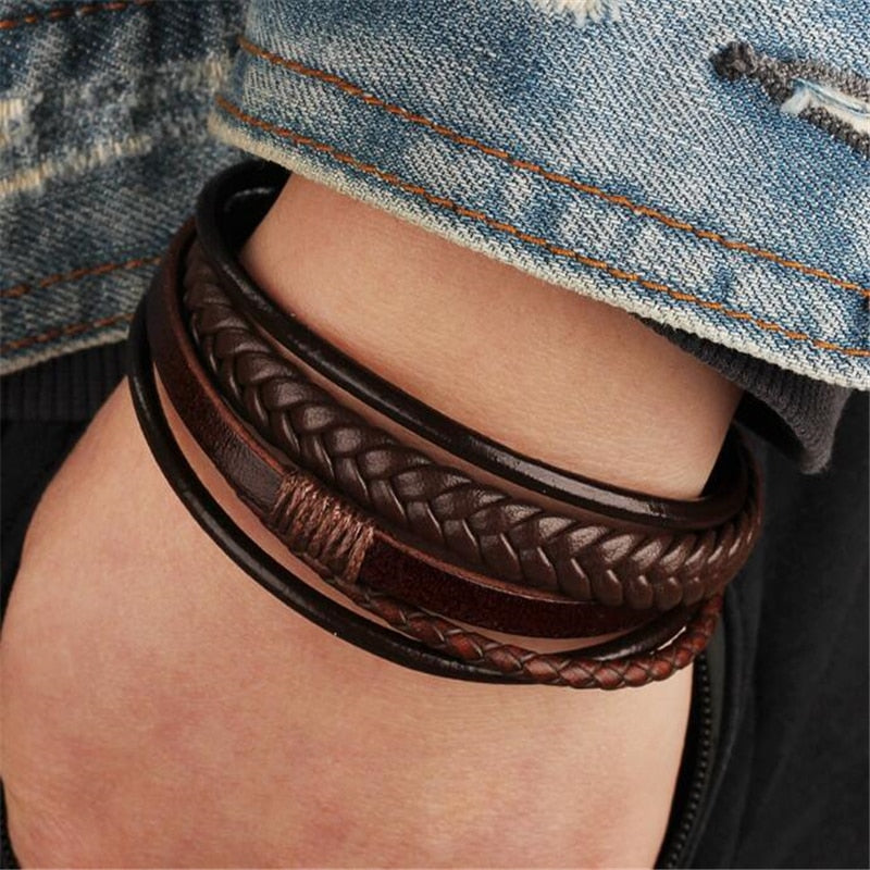 Leather Multi-band Bracelets