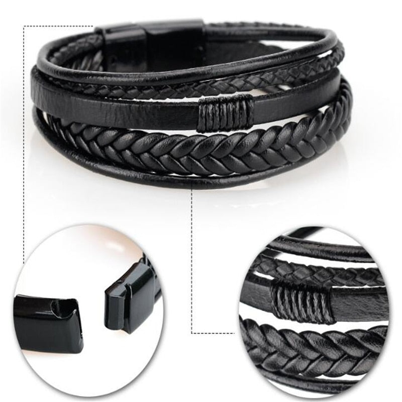 Leather Multi-band Bracelets