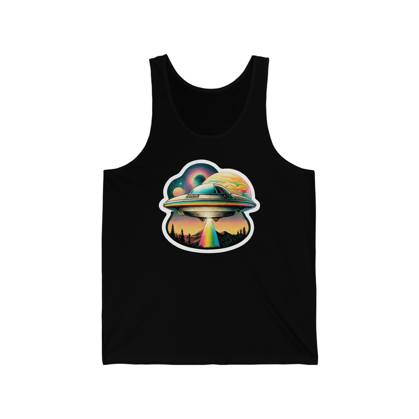 Beam Me Up Rainbow - Jersey Tank