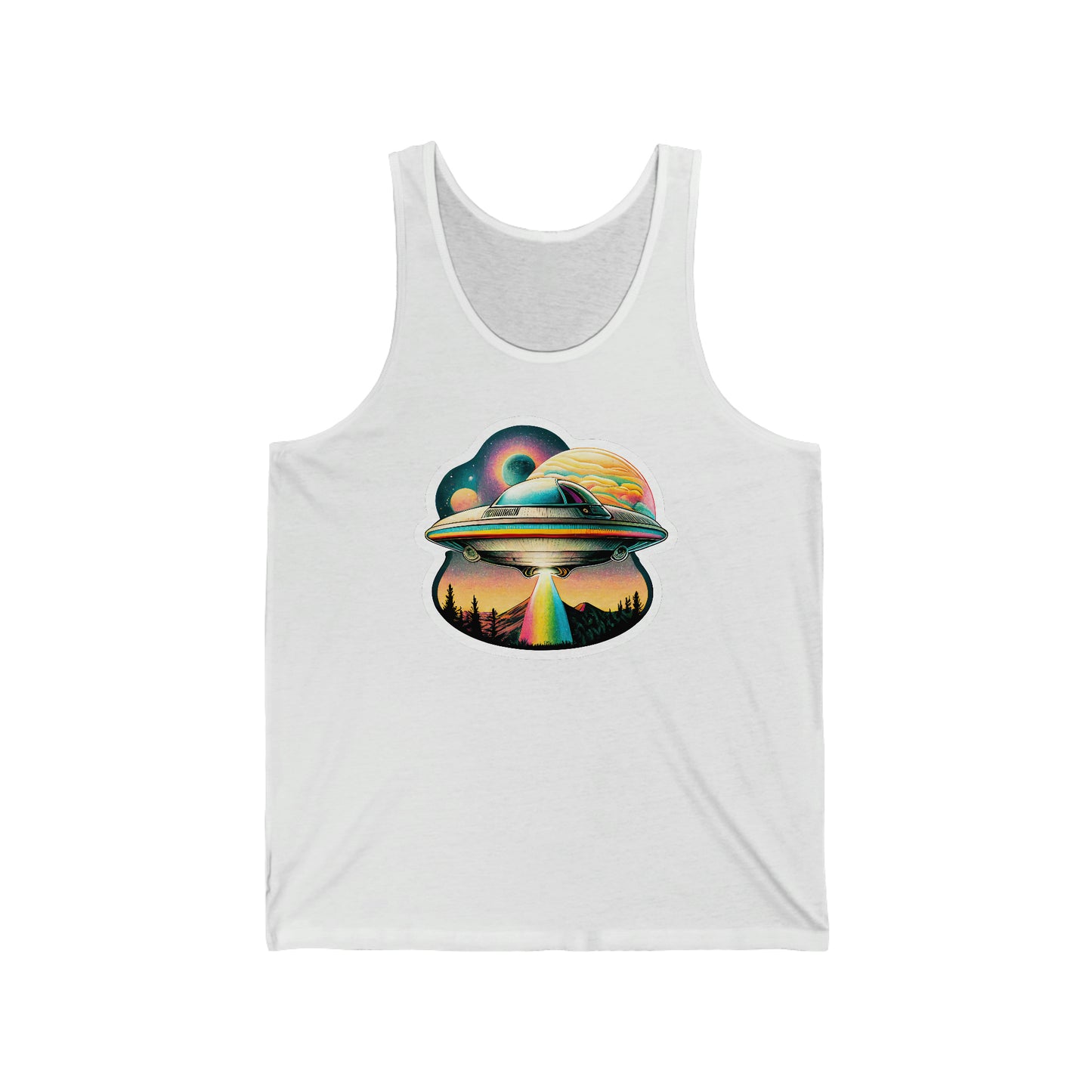 Beam Me Up Rainbow - Jersey Tank