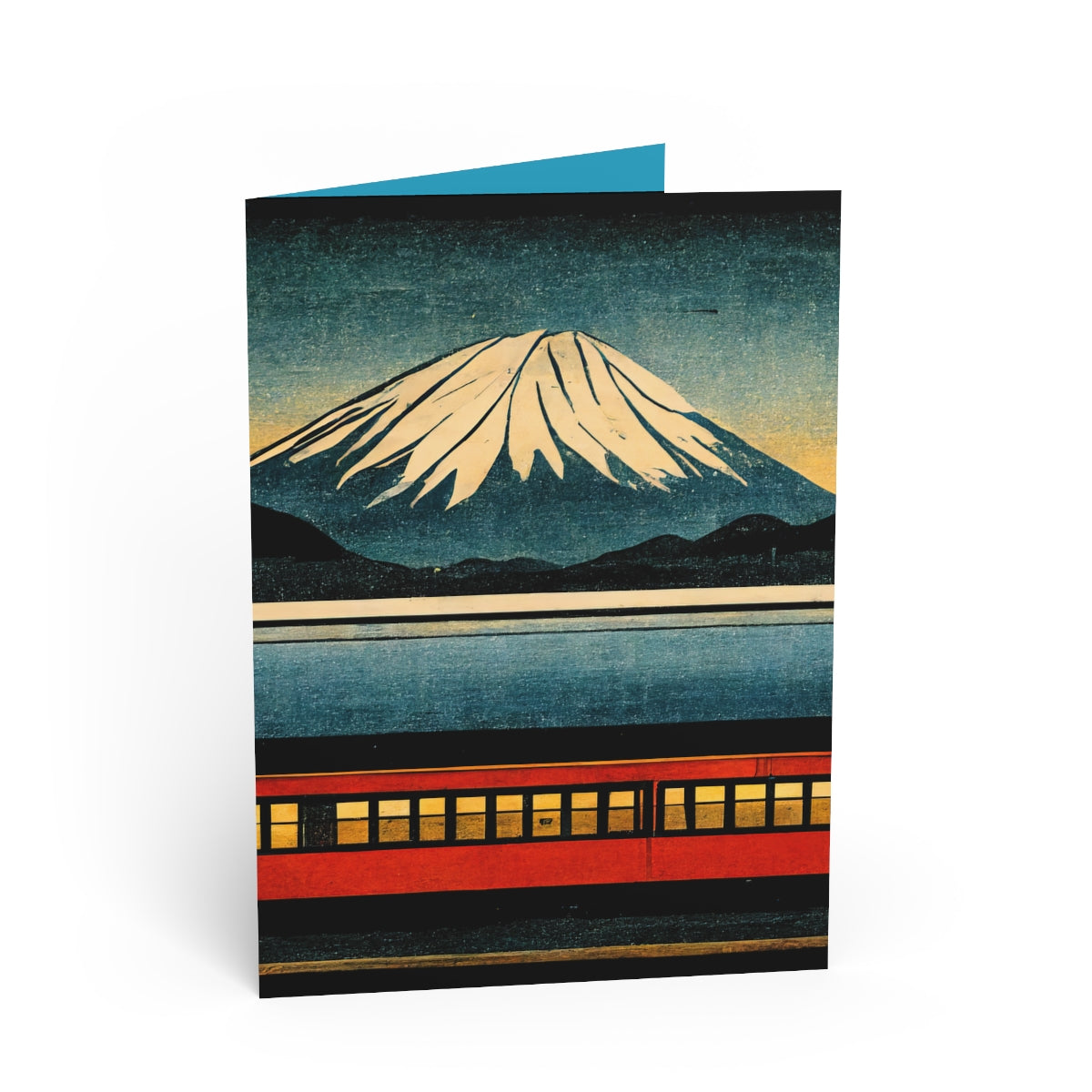 Train to Japan - Folded Greeting Cards