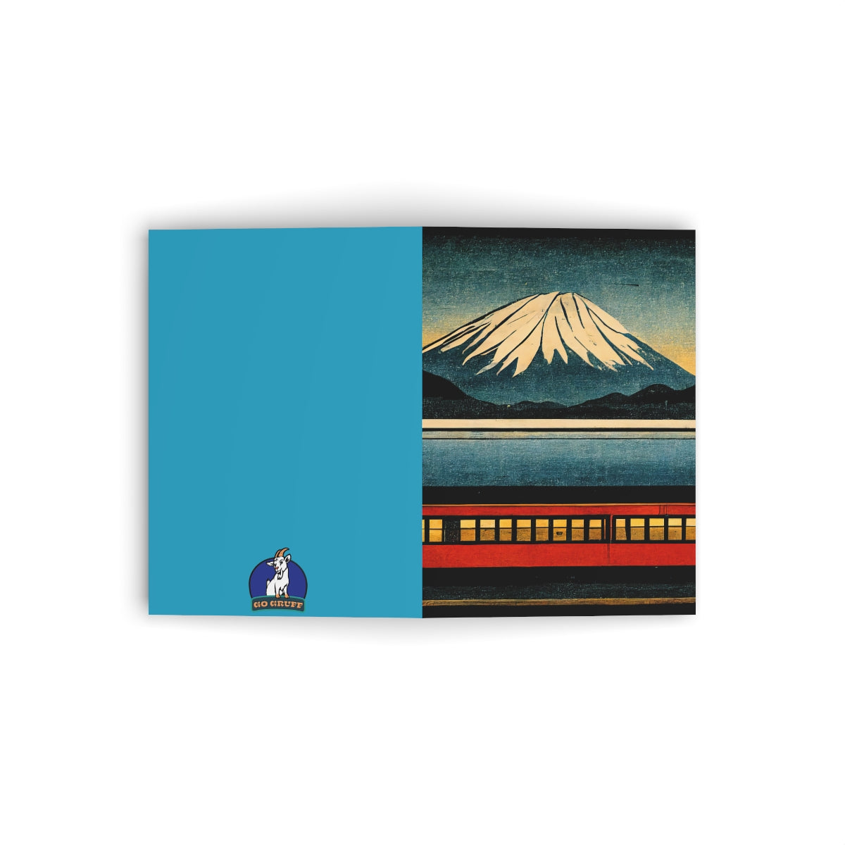 Train to Japan - Folded Greeting Cards