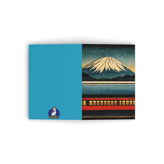 Train to Japan - Folded Greeting Cards