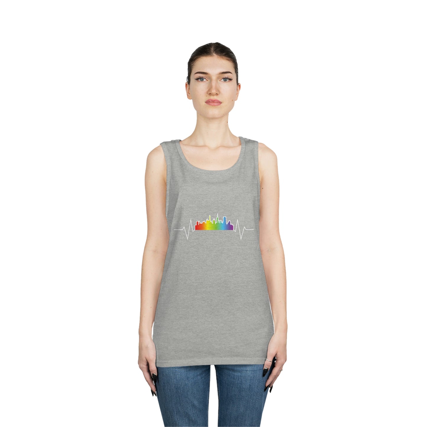 Rainbow Heartbeat SF Tank Top