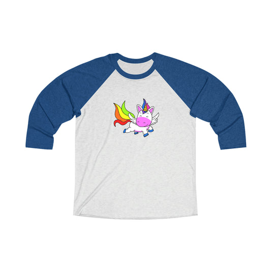 Magical Rainbow Unicorn 3\4 Raglan Tee