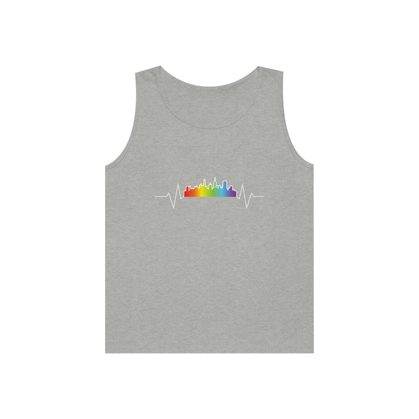 Rainbow Heartbeat SF Tank Top